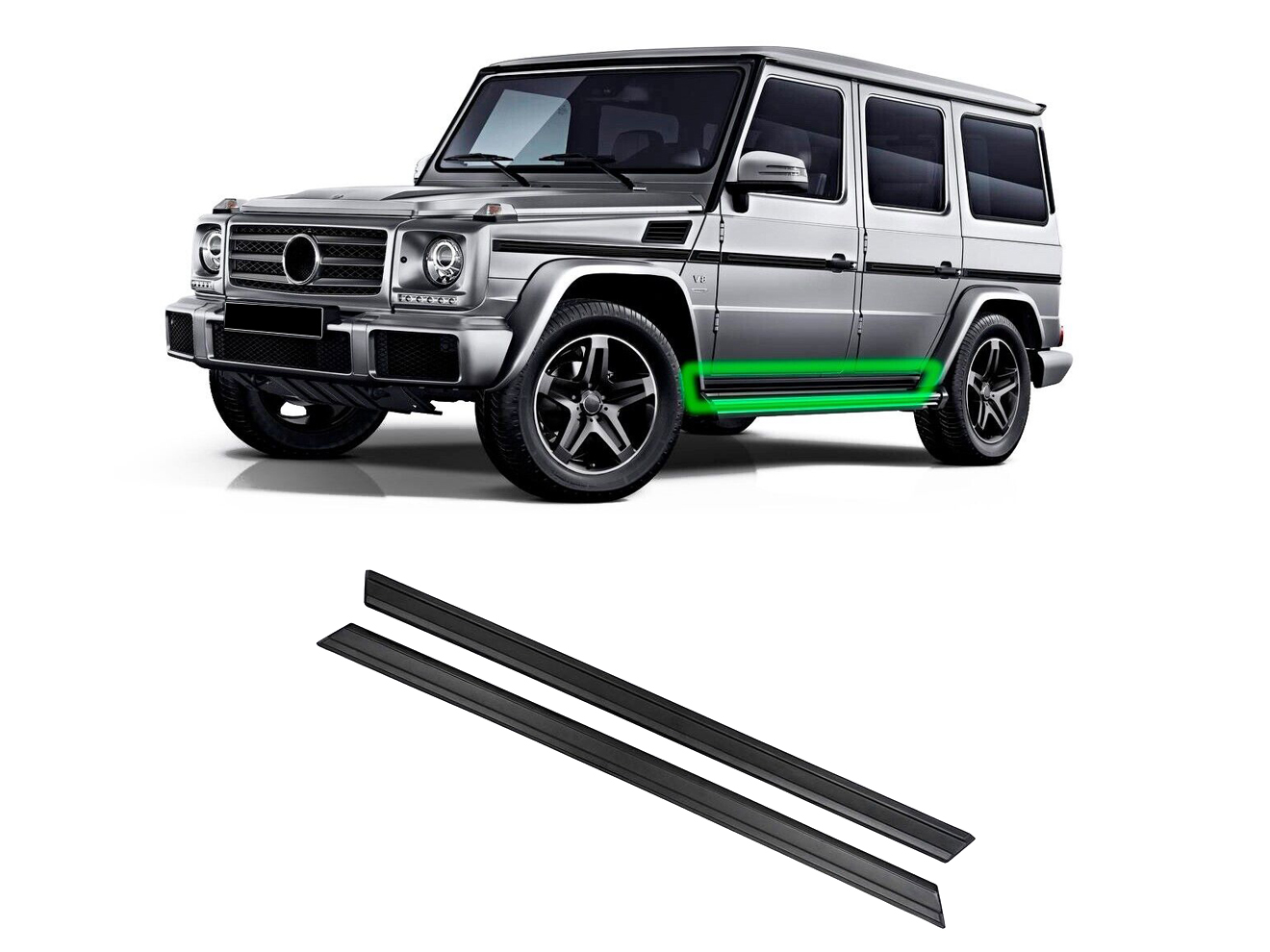 Mercedes-Benz G-Wagon W463 Lower Side Moldings